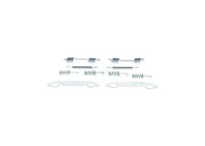 Zubehörsatz Feststellbremsbacken BOSCH 1 987 475 076 für MERCEDES KLASSE W126 SL
