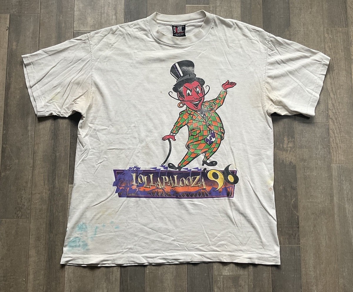 VTG 1996 Lollapalooza Devil T Shirt Metallica Sound garden Rage 