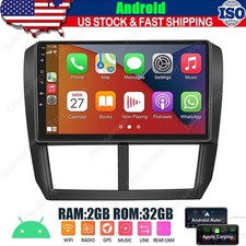 For Subaru Forester 2008-2012 Android 13 2 32GB CarPlay Car Stereo Radio GPS SWC