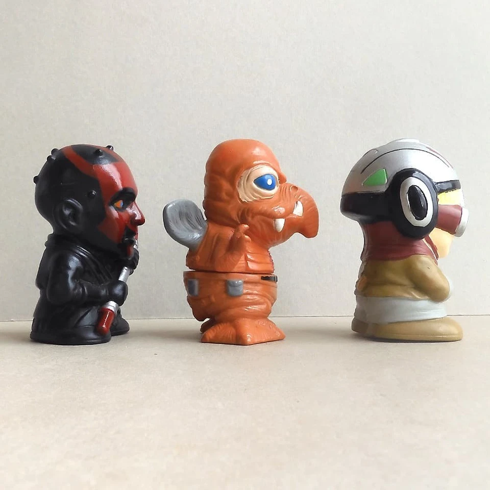 Juego de figuras de vinilo suave Star Wars Darth Maul Watto Skywalker 7,5 cm Foto 3 de 4