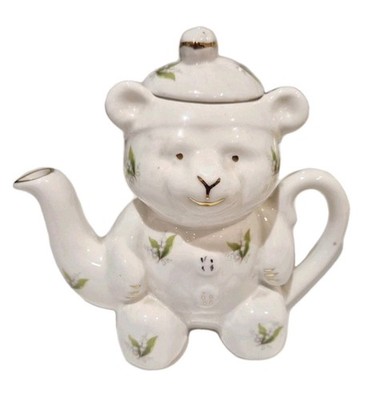 Holly Barn Teddybär Vintage Teekanne. Fine Bone China. Seltener Fund.