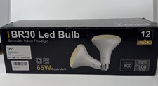 BR30 LED Dimmable Flood Light Bulbs 12 Pack 800LM 2700K Soft White 9W 65W Equiv