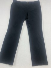 Lauren Ralph Lauren Womens 10 Black Bootcut Dress Pants Cotton Stretch Career