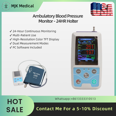 #ad Ambulatory Blood Pressure Monitor 24HR Holter amp; ECG with PC Software for Adults $174.00