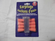Ear Plugs 4 Pairs New Package  Carrying Case Travel Sleep Noise Protection Foam