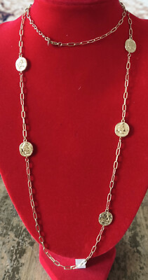 Kette GOLD high quality hohe Qualität DOTTILOVE 14k gold plated Glieder 90cm lan
