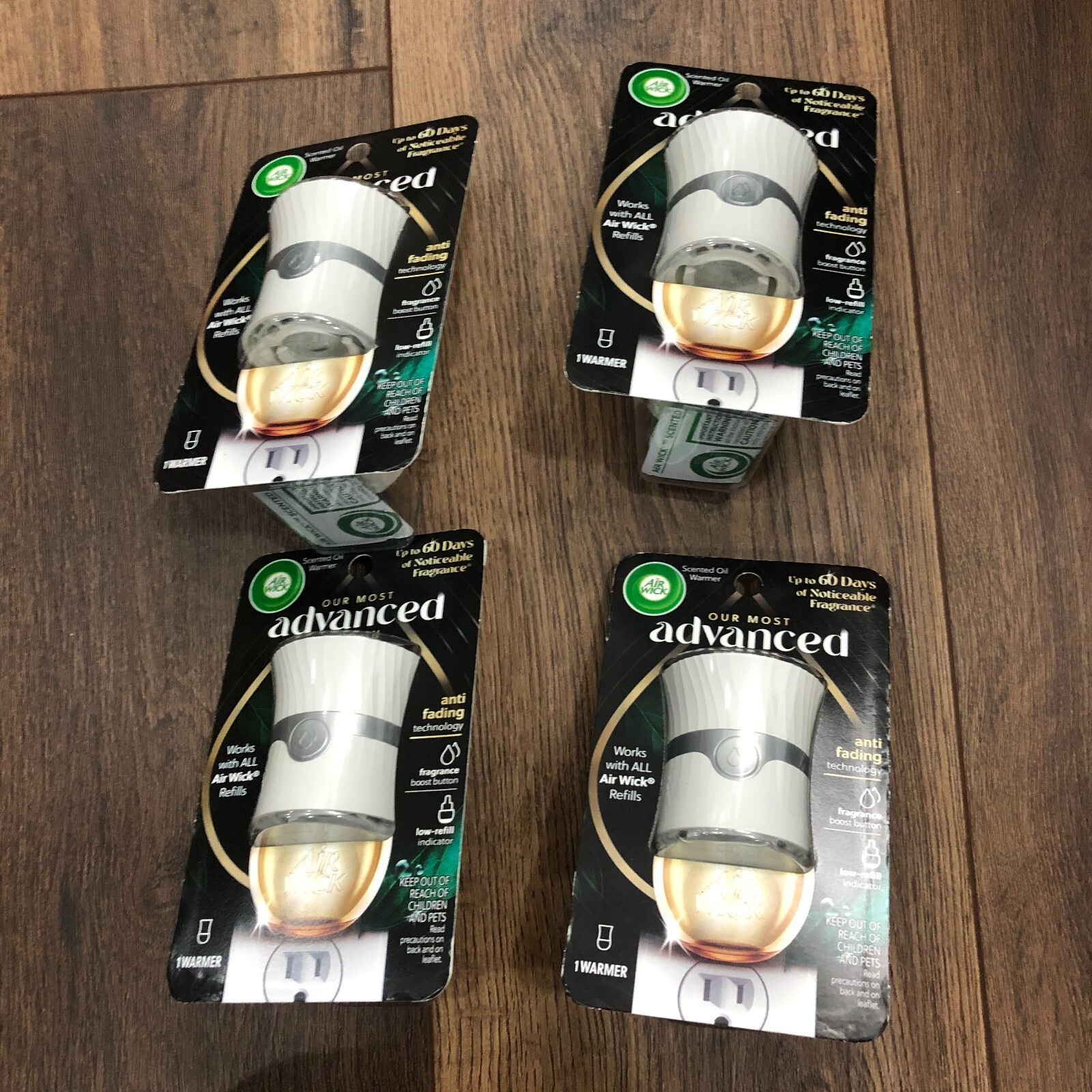 Lot of 4 Air Wick Advanced Plug-Ins Scented Oil Warmer Plug In Air Freshener