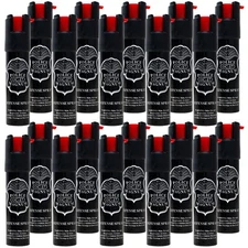 20 BULK PACK Police Magnum 3/4oz pepper spray Safety Lock Self Defense Security