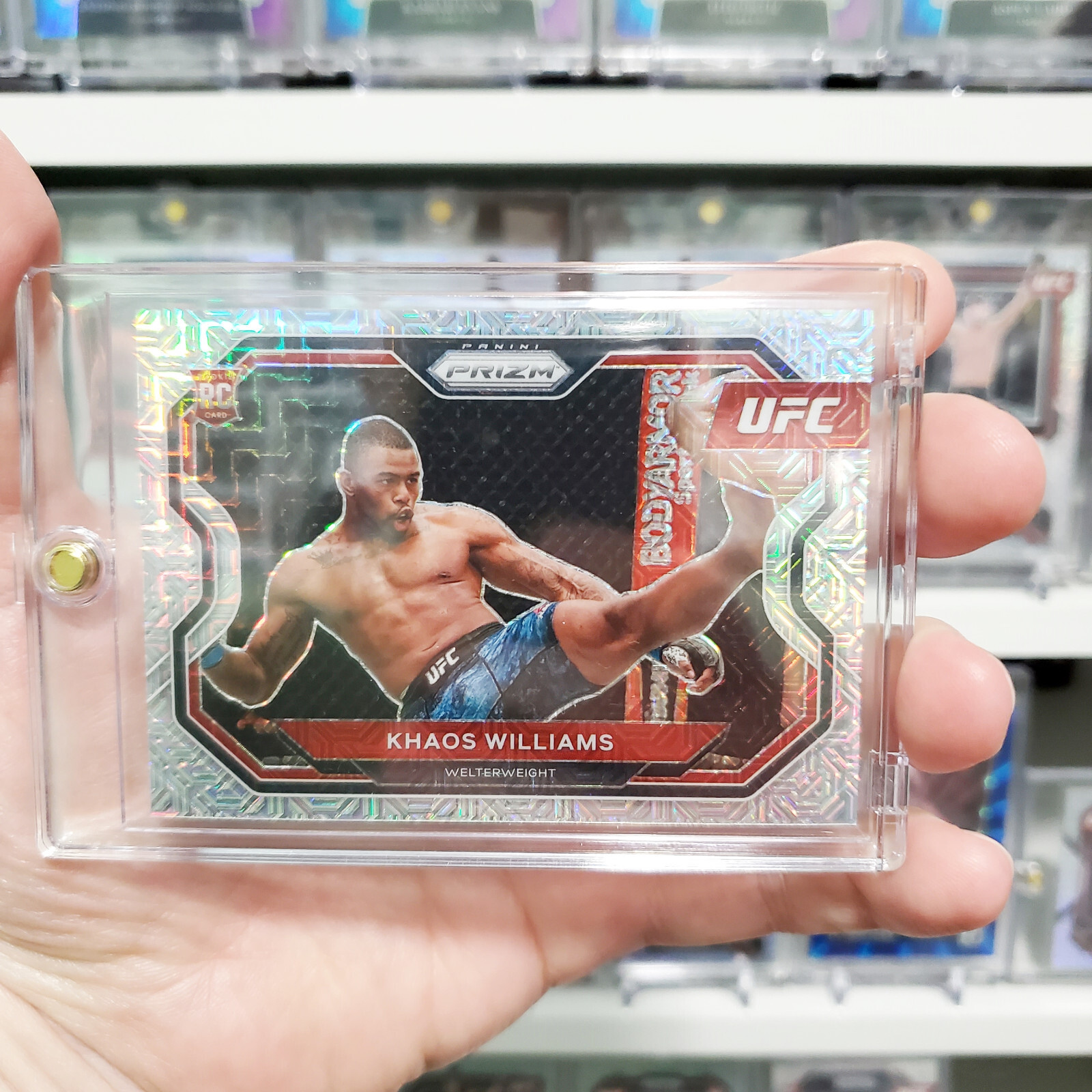 2021 Panini Prizm UFC Khaos Williams Mojo Rookie /25 RC