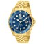 thumbnail 1 - Invicta Men's Watch Pro Diver Quartz Blue Dial Yellow Gold Bracelet 30612
