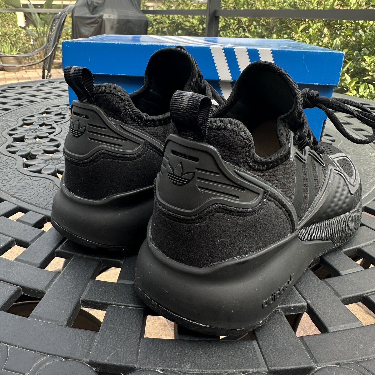 Adidas ZX 2K Boost Triple Black Kid's Athletic Shoes FW8264 Adidas ZX 2K Boost Triple Black Kid's Athletic Shoes FW8264