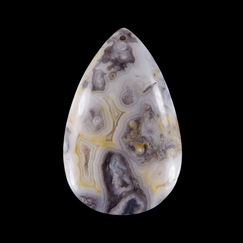 Mexican Crazy Lace Agate 49x31x7mm bead GD809118