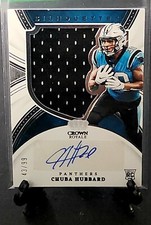2021 Crown Royale Silhouettes Chuba Hubbard RPA 43/99 🔵🔥🐈‍⬛