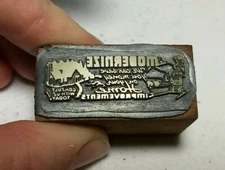 Vintage Letterpress Printing Block Modernize Home Improvements