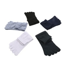 5 Pairs of Men's Comfy Five Toes Separator Socks Foot Alignment Socks Massager