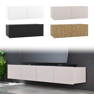 TV-Schrank KOLDER KL-01 Fernsehschrank 100 cm Fernsehtisch Geriffelt Modern