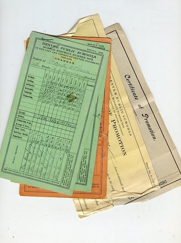 Colburn Family, 1903-1904 Denver, Colorado School Grade Reports,+Promotion-Maud