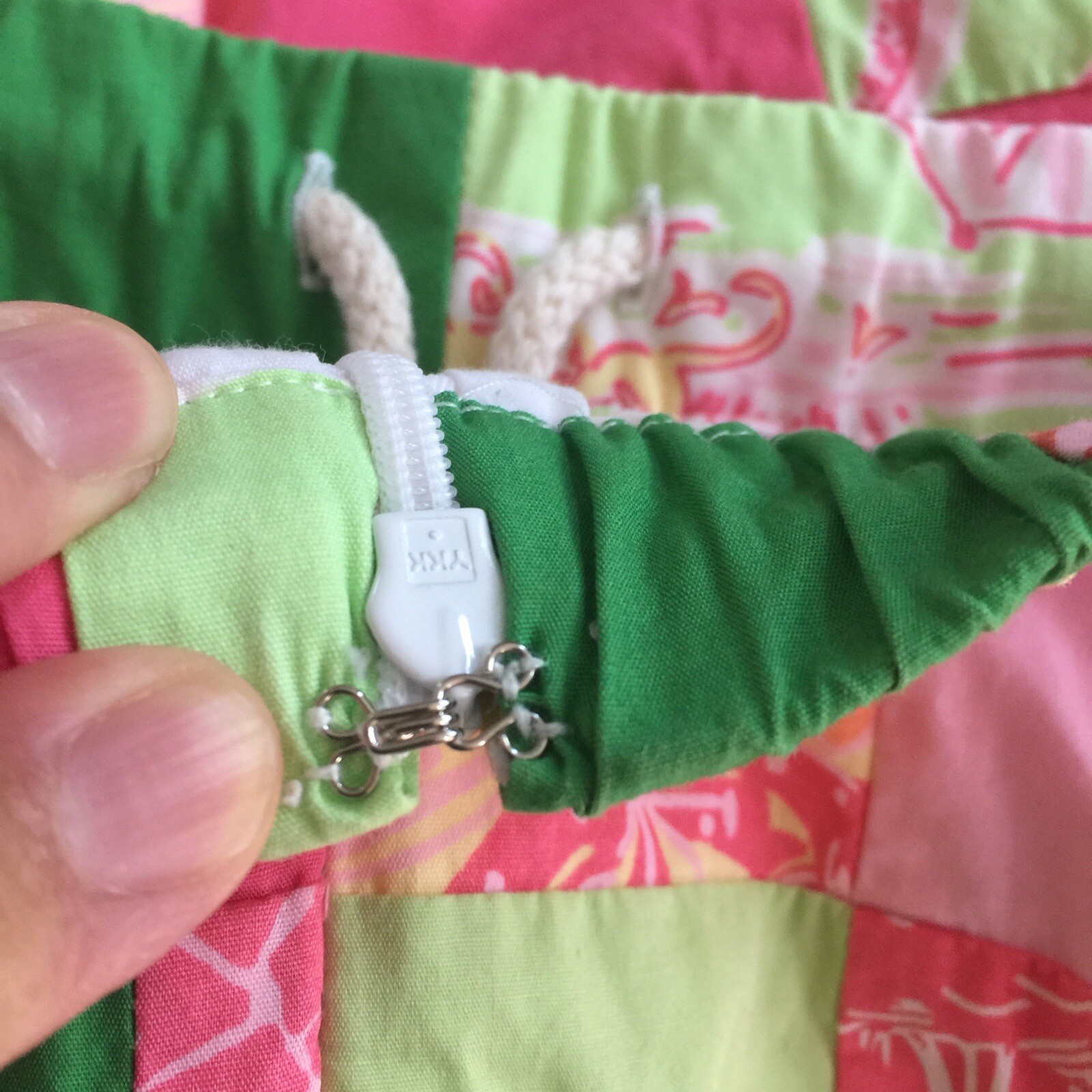 Lilly Pulitzer Patchwork Skirt Lined Multicolor -… - image 5