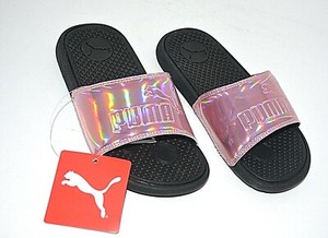 puma slides iridescent
