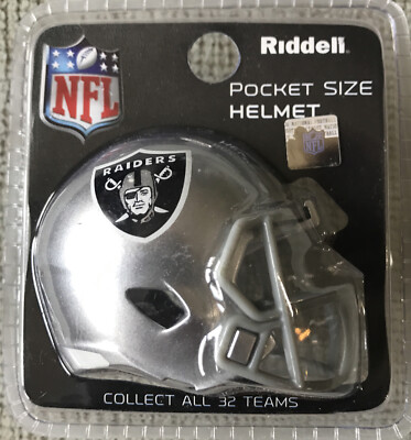 RIDDELL Las Vegas Riders NFL SPEED POCKET PRO FOOTBALL HELMET 2" | eBay