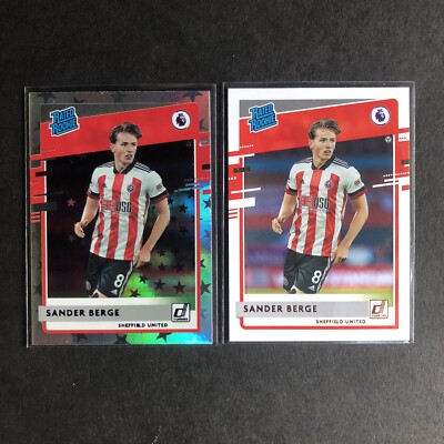 Sander Berge 2020-21 Chronicles Donruss Astro & Base RC #4 Sheffield United EPL