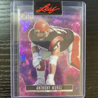 2023 Leaf Metal Pro Set Proof 1/1 Galaxy Ice - Anthony Munoz