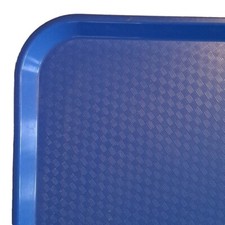2 CAMBRO TRAYS BLUE  Fast Food Cafeteria Lunchroom 1014FF USA NSF