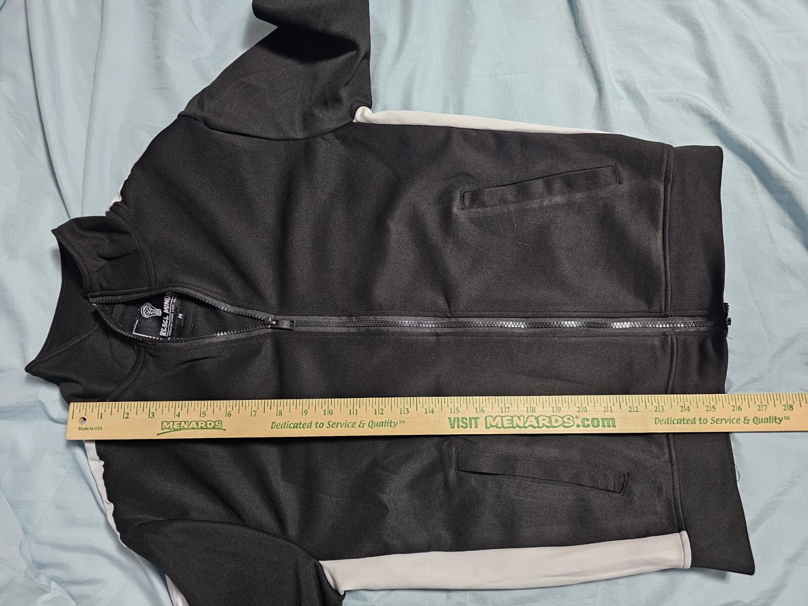 Rebel Minds Basic Track Jacket (Black White) Size… - image 6