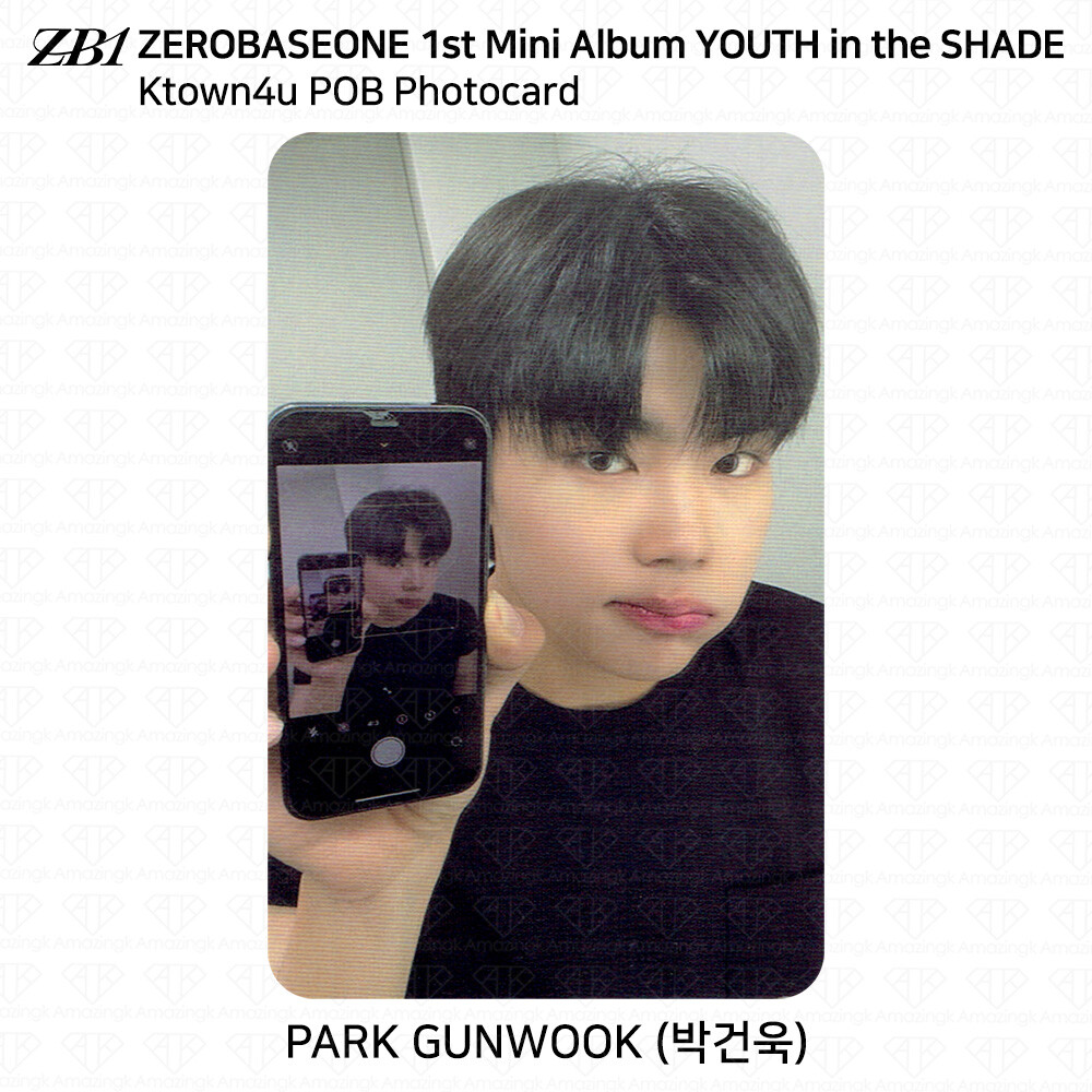 ZEROBASEONE ZB1 Youth In The Shade POB Photocard Ktown4u ZEROBASEONE ZB1 Youth In The Shade POB Photocard Ktown4u