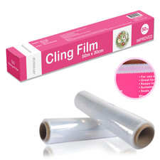 Cling Film Food Wrap Clear Plastic Seal Kitchen Catering Easy Cut 30CM X 50M