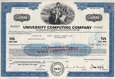 University Computing (WYLY) Company, 1976,  7 1/4% Debenture due 1995, (5.000 $)