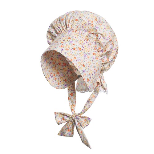 Women's Pioneer Bonnet Historical Girl Floral Prairie Bonnet Parent Child Bonnet - Picture 17 of 28
