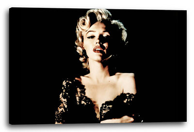 Wandbild Marilyn Monroe sexy Schulter-frei Kleid mit Stickereien