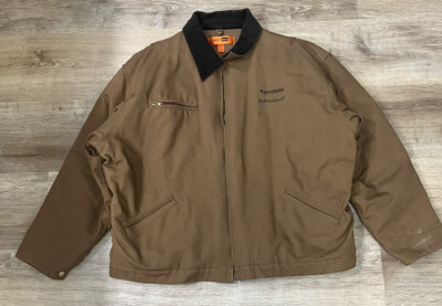 CornerStone Mens Long Sleeve Workwear Duck Cloth Chore Jacket With Pockets 3XL