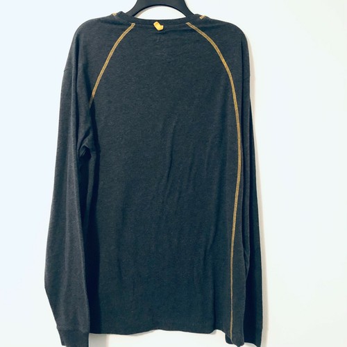 Caterpillar CAT Mens Sz L Tall Dark Gray Long Sleeve T Shirt Tractor Equipment  - Picture 6 of 6