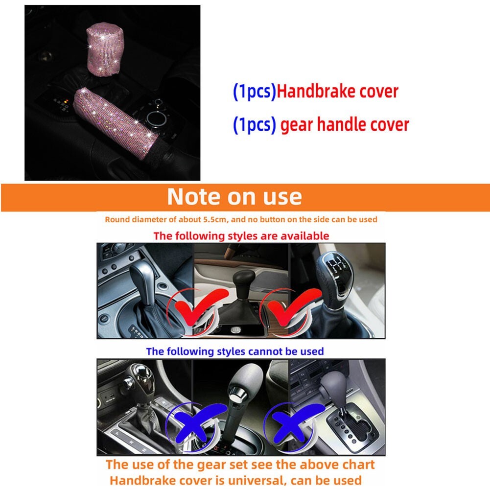 Make Your Car Interior Shine with 7 Piece Glitter Bling Car Steering