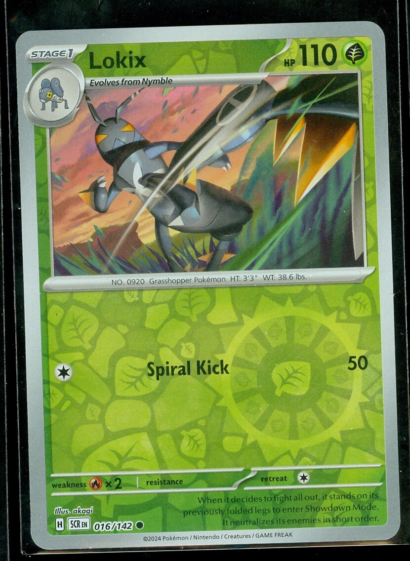 Pokemon LOKIX 016/142 - Stellar Crown - Rev Holo - - MINT