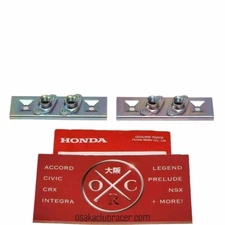 2X Genuine OEM Honda Front License Plate Bracket Nut Set EG EK Civic 92-95 96-00