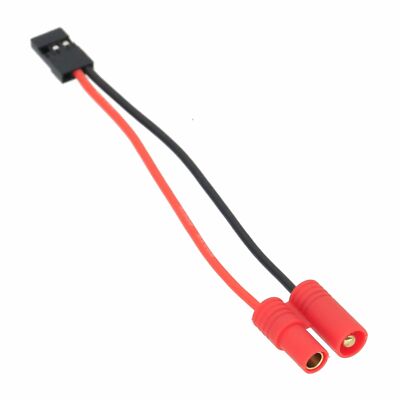 HXT 3.5mm Male to JR Futaba Male Adapter 20awg 10cm Wire for RC Model Airplane