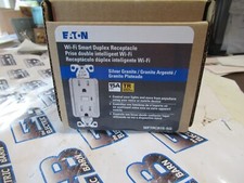 Eaton WFTRCR15-SG 1 WIFI Smart Receptacle 15A 125V Silver granite Alexa -NEW-B