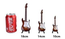 Miniature electric guitar replica with box stand model mini guitar model gift