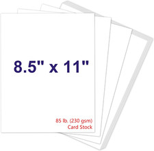 White Cardstock 8.5 X 11 230Gsm Cover Cardstock Paper 85 Lb Heavy Card Stock f