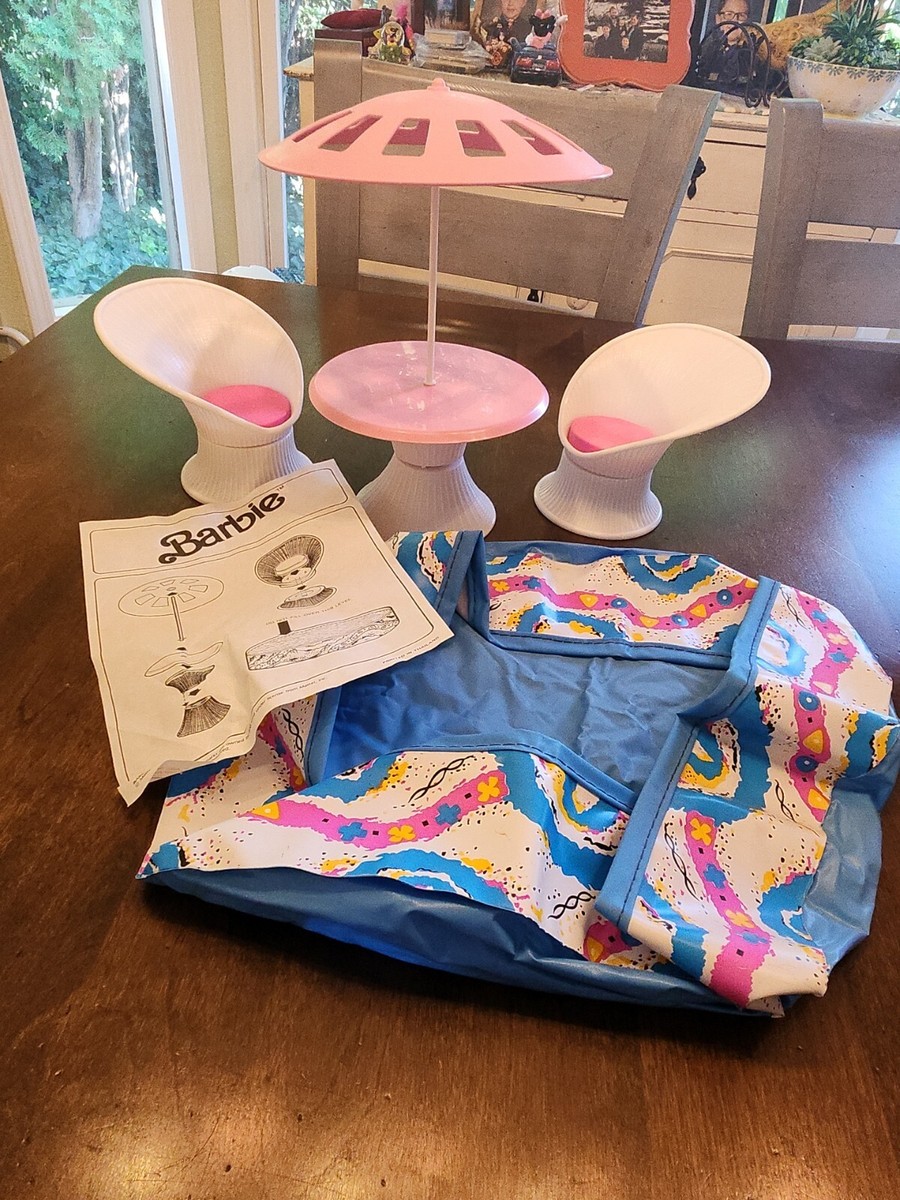 Piscine Barbie Vintage Mattel 1974 Hors-sol #8219 Avec Accessoires – États-Unis