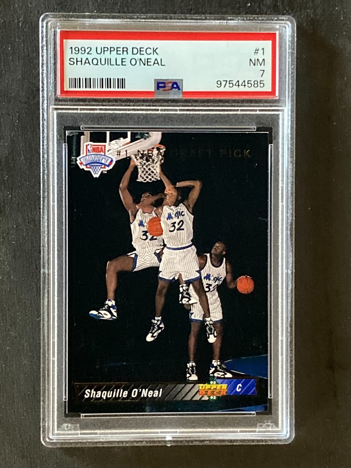 1992 Upper Deck #1 Shaquille O'Neal RC PSA 7