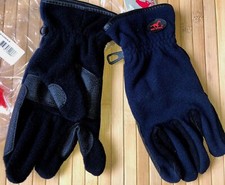 RED HORSE Reithandschuhe Fleece schwarz blau Winter warm XS L XL  NEU %%% TOP