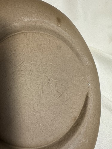 (11 Piece) Peter Pots Pottery Stoneware Mahogany Brown 4-CUP TEA SET FOR FOUR - Picture 13 of 16