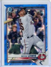 2021 Bowman Chrome Sapphire Royce Lewis Minnesota Twins