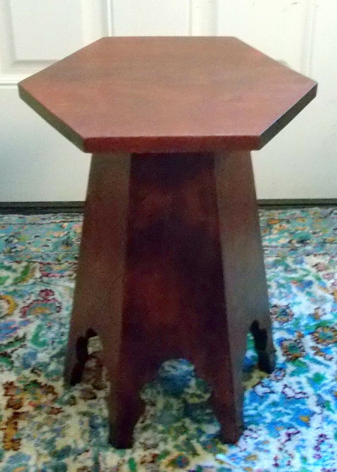 Antique Arts & Crafts TABOURET TABLE Bench Moroccan Gothic