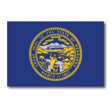 Nebraska Car Magnet US State Flag Refrigerator Locker SUV Heavy Duty Waterproof