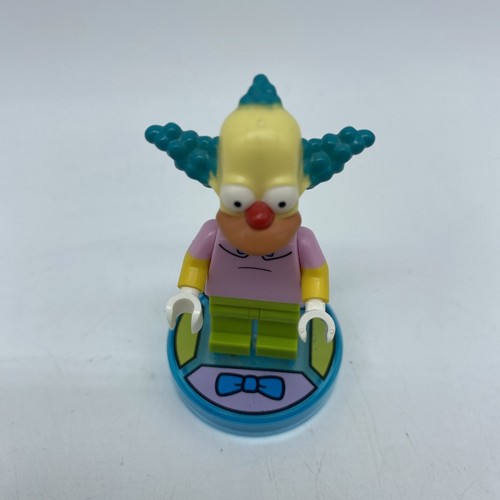 Lego Krusty the Clown Minifigure & Dimensions Base Tag Simpsons 71227 - Picture 5 of 6